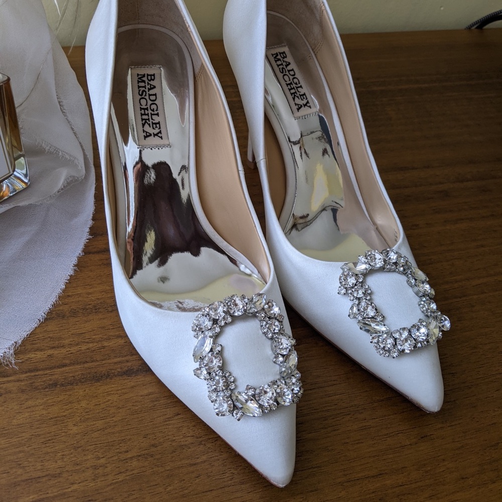 Badgley Mischka Cher Crystal Embellished Pumps